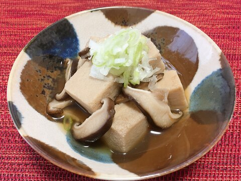 しいたけの出汁香る高野豆腐